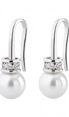 PENDIENTES DE PERLA Y DIAMANTES MB0016